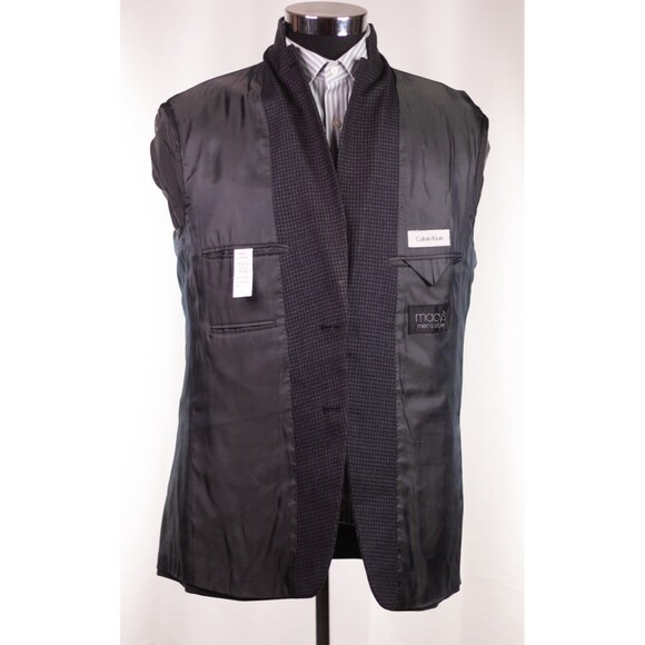 Calvin Klein Men's Blazer Sport Coat Two Button Wool Silk Sports Jacket 40R - Picture 10 of 12